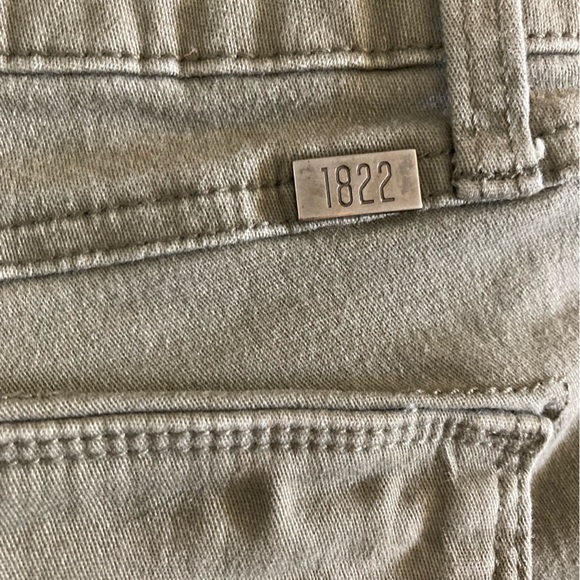 1822 Olive Green Denim Jeans size 6 - Picture 5 of 7